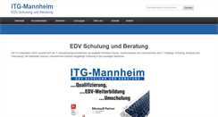 Desktop Screenshot of itg-mannheim.de
